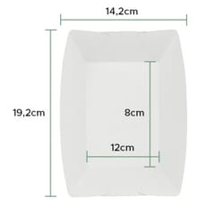 Barqueta 525ml Kraft 12,2x8x5,5cm (25 Uds)
