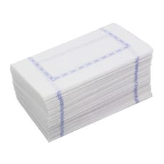 Servilleta de Papel Zigzag Blanco Cenefa 14x14cm (250 Uds)