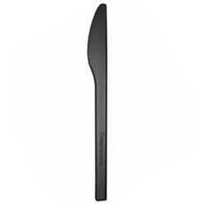 Cuchillo Compostable Reutilizable CPLA Negro 17cm (25 Uds)