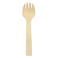Cubierto de Madera “Spork” 10,5cm (100 Uds)