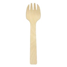 Cubierto de Madera “Spork” 10,5cm (100 Uds)