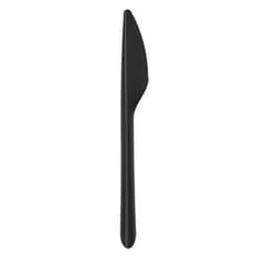 Cuchillo Reutilizable Bio PP Negro 17,8cm (50 Uds)
