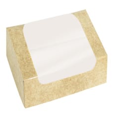 Envase de Cartón Rectangular PackiPack Vision Kraft 13x11x8cm (50 Uds)