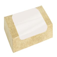 Envase de Cartón Rectangular PackiPack Vision Kraft 18x10x8cm (50 Uds)