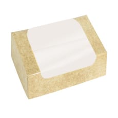 Envase de Cartón Rectangular PackiPack Vision Kraft 16x11x8cm (50 Uds)