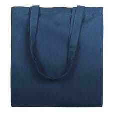Bolsa Algodón Asa Larga Azul Marino 38x42cm (25 Uds)