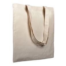 Bolsa Algodón Asa Larga Beige 38x42cm (25 Uds)
