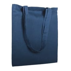 Bolsa Algodón Asa Larga Azul Marino 38x42cm (25 Uds)