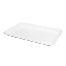Bandeja Caña de Azúcar Blanca 20,5x14,5cm (50 Uds)