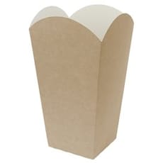 Caja Palomitas Grande Kraft 150g 8,7x13x20,3cm (25 Uds)