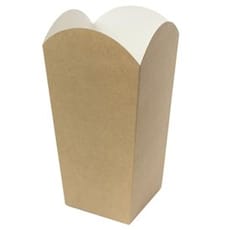 Caja Palomitas Mediana Kraft 90g 7,8x10,5x18cm (25 Uds)