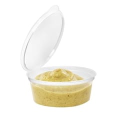 Tarrina Redonda Bisagra PP Transparente 70ml (50 Uds)