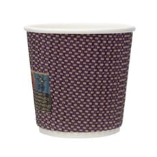 Vaso Cartón Rizado Kraft 4Oz/110ml Ø6,2cm (25 Uds)