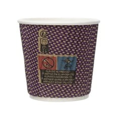 Vaso Cartón Rizado Kraft 4Oz/110ml Ø6,2cm (25 Uds)
