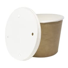 Cubo de Cartón Kraft con Tapa 1750ml (25 Uds)