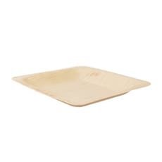 Plato de Madera Cuadrado 9x9cm (25 Uds)