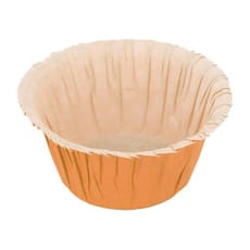 Cápsulas para Cupcakes Naranja  4,9x3,8x7,5cm. 