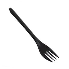 Tenedor Reutilizable PP Negro 17,5cm (50 Uds)