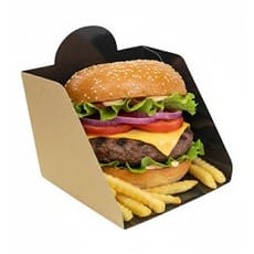 Pala de Cartón para Hamburguesa 12x12x10cm (25 Uds)