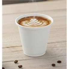 Vaso de Plástico PP Reutilizable Blanco 80ml (50 Uds)