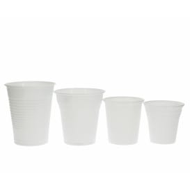 Vaso de Plastico PP Blanco 200 ml (100 Unidades)