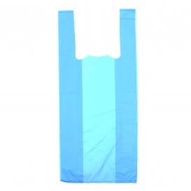 Bolsa Plastico Camiseta 35x50cm Azul (200 Unidades)