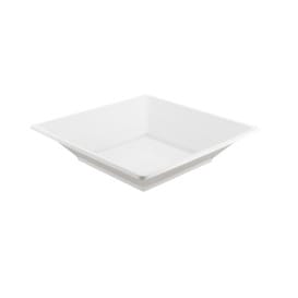 Plato de Plastico Hondo Cuadrado Blanco 170mm 