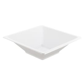 Bol de Plastico Cuadrado Blanco 120x120x40mm 