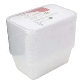 Tarrina Plastico Rectangular PP 750 ml (50 Uds)
