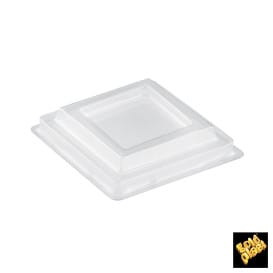 Tapa Bol Diamond-Shaped Transp. PET 6,3cm (1000 Uds)