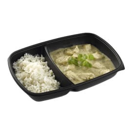 Envase de Plastico PP 2 C. Negro 28x20x4cm (150 Uds)