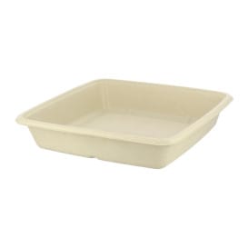 Envase Caña de Azúcar Cuadrado 230x230x30mm (75 Uds)