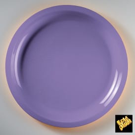 Plato de Plastico Lila Ø290mm (150 Uds)