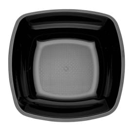 Plato de Plastico Hondo Negro 180mm (150 Uds)