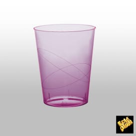 Vaso de Pastico Lila Transp. PS 200ml (50 Uds)