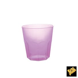 Vaso Plastico Lila Transp. PS Ø73mm 220ml (500 Uds)