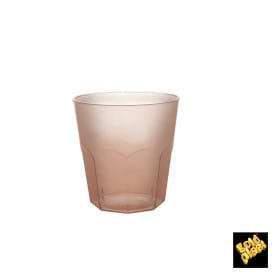Vaso Plastico Marron Transp. PS Ø73mm 220ml (500 Uds)
