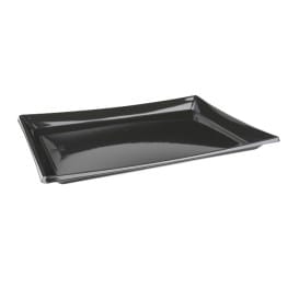 Bandeja Plastico Catering Rectang. Negra 16x22cm (50 Uds)