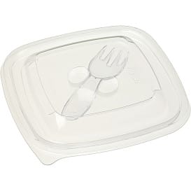 Tapa de Plástico para Ensaladera PET 120x120mm (500 Uds)