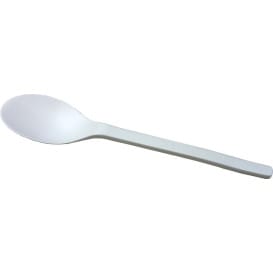 Cuchara Bio PLA Blanco 155mm (50 Uds)