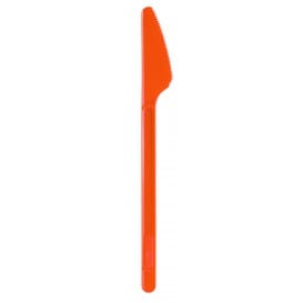 Cuchillo de Plastico Naranja PS 175mm (20 Uds)