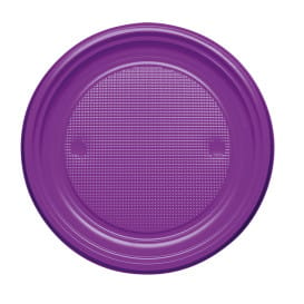 Plato de Plastico Llano Violeta PS 170mm (1100 Uds)