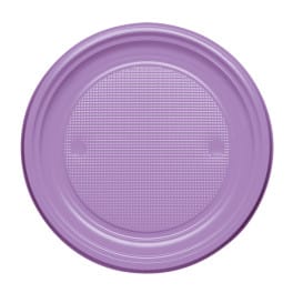 Plato de Plastico Llano Violeta PS 170mm (1100 Uds)