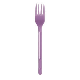 Tenedor de Plastico Violeta PS 175mm (20 Uds)