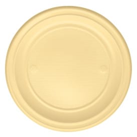 Plato de Plastico Llano Crema PS 220mm (780 Uds)