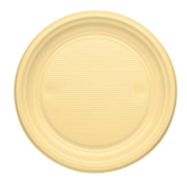 Plato de Plastico Llano Crema PS 170mm (50 Uds)