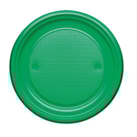 Plato de Plastico Llano Amarillo PS 170mm (50 Uds)