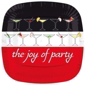 Plato de Carton Cuadrado '' Joy of Party'' 170mm (8 Uds)
