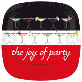 Plato de Carton Cuadrado '' Joy of Party'' 170mm (8 Uds)