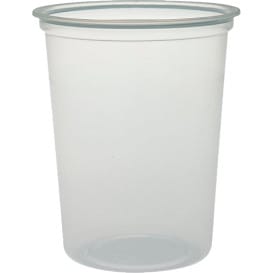 Envase de Plastico PP "Deli" Translucido 32Oz/960ml Ø127mm (25 Unidades)